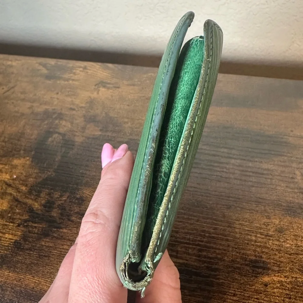 Authentic Louis Vuitton Epi Leather Green Wallet